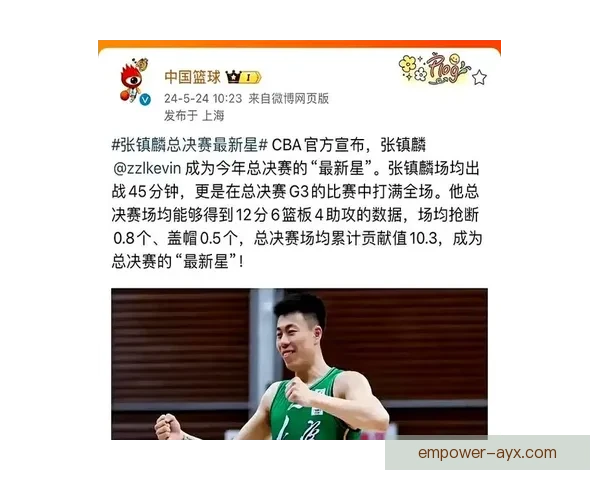 辽宁张镇麟外线手感回暖季后赛关键作用显现